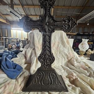 Ornate Black Cross Decor